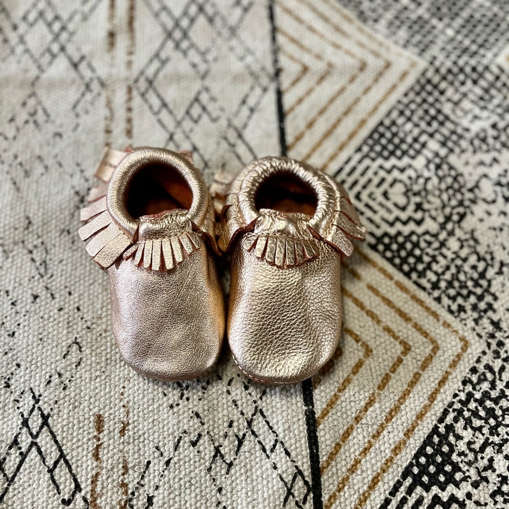 Freshly Picked Rose Gold moccasins